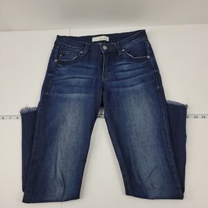 kancan jeans kc6051hrd skinny slim 3/25 blue denim 2909 womens 26x27‎